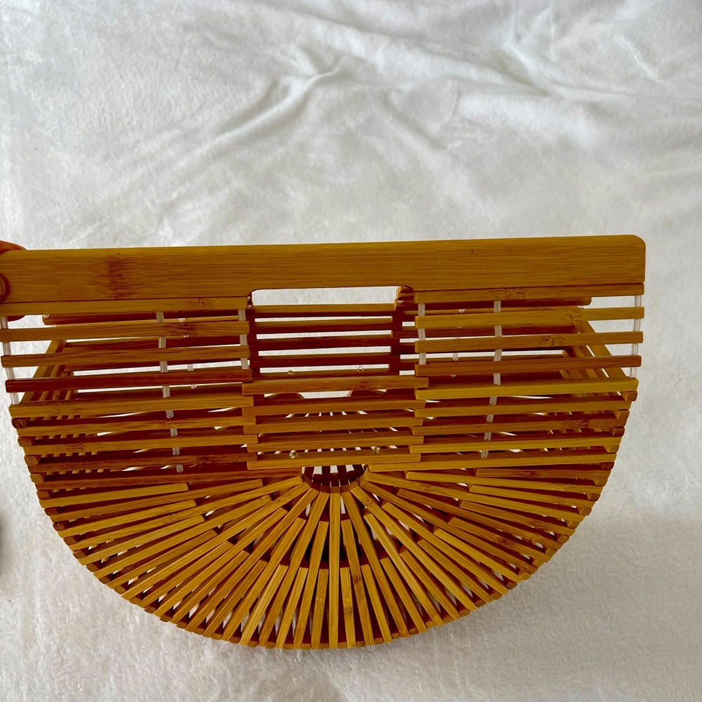 Used Twice! Vintga Bamboo Bag for Summer